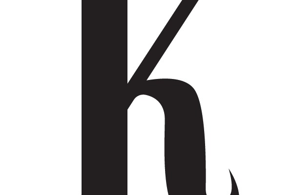 Classic Serif Letter 'K'
