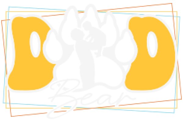 A Graphic Design of a Logo for a Brand Called 'Bear' with a Yellow Letter 'B' and a Bear Silhouette