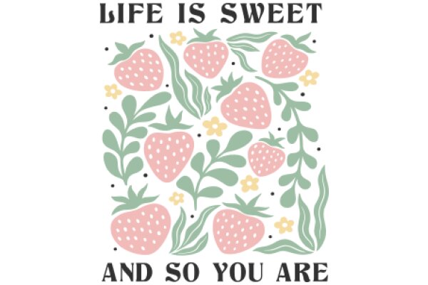 A Whimsical Floral Pattern with a Sweet Message