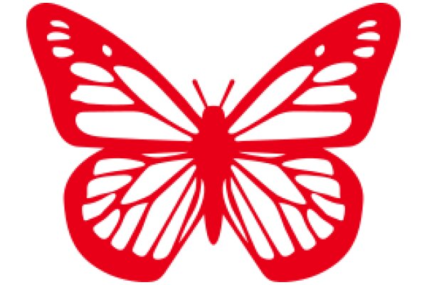 Vivid Red Butterfly Design