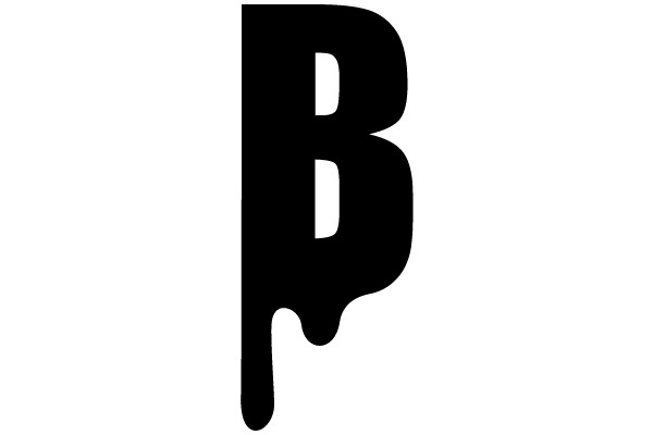 Dripping Letter B
