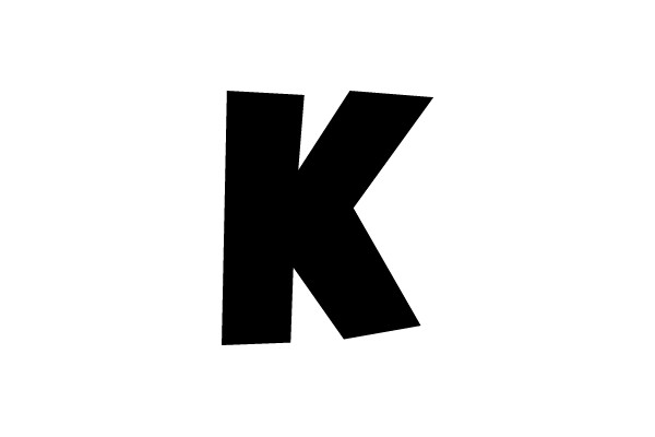 Bold Black Letter K