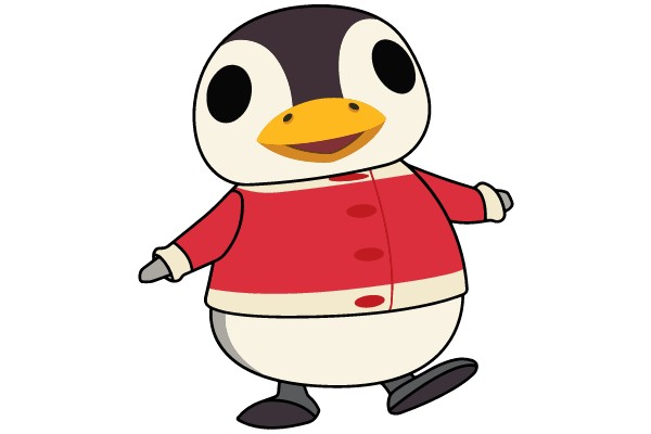 Frolicsome Penguin: A Whimsical Winter Character