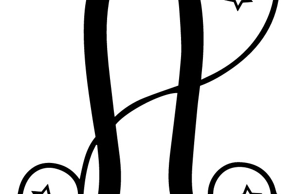 Stylish Script with Star Accents