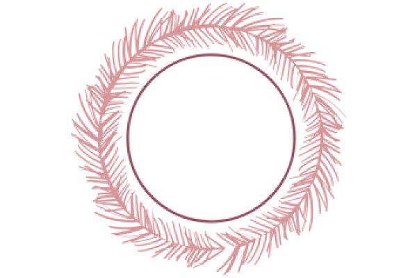 Stylized Floral Design with a Circular Center