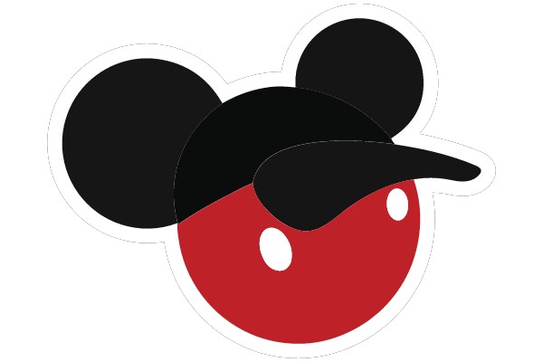 Mickey Mouse Head Sticker