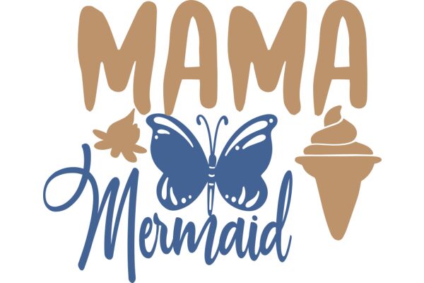 Mama's Mermaid Delight: A Playful Ice Cream Advertisement
