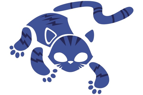 Blue Cat in Motion