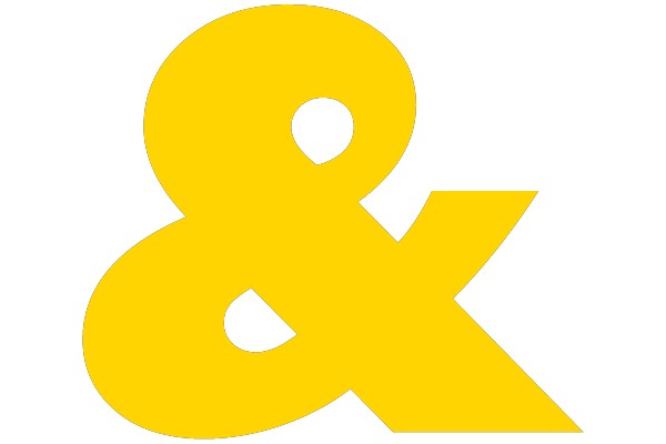 Yellow Ampersand Symbol