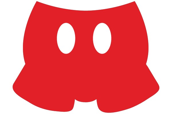 Red Shorts with White Eye Holes