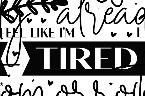 A Hand-Drawn Sign of Encouragement and Rest