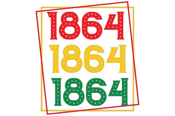 Vintage-Inspired Number Display with a Dotted Border