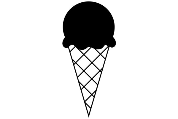 Simplistic Illustration of an Ice Cream Cone