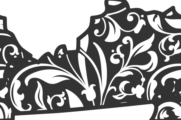 Delicate Floral Intricacies on a Kentucky Outline