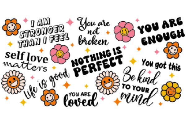 A Collection of Affirmations and Flower Emojis