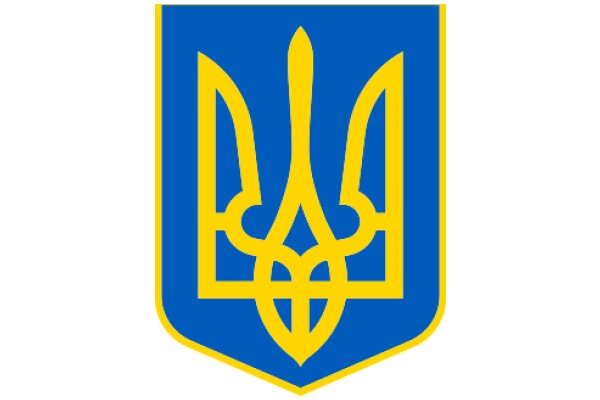 Vibrant Blue and Yellow Shield Emblem