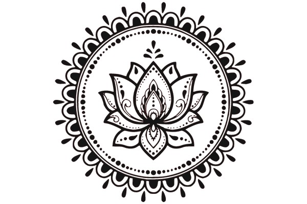 Mandala Lotus Flower Design