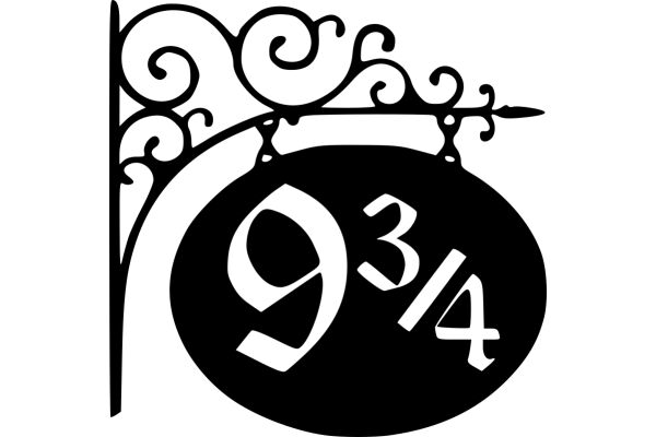 Elegant Decorative Sign with the Number 9314