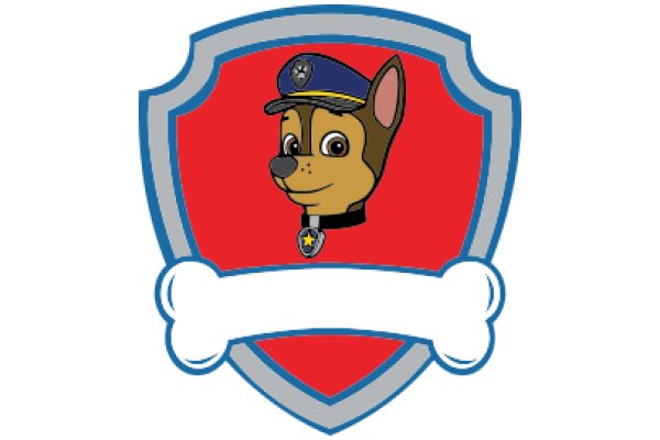 A Friendly Canine in a Police Uniform, Emblematic of a K-9 Officer's Badge