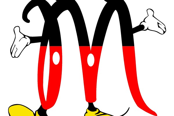 Mickey Mouse Character Logo