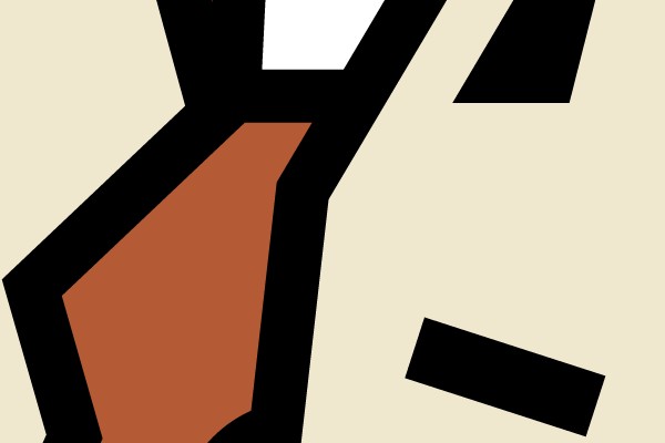 Abstract Tribal Fox Head