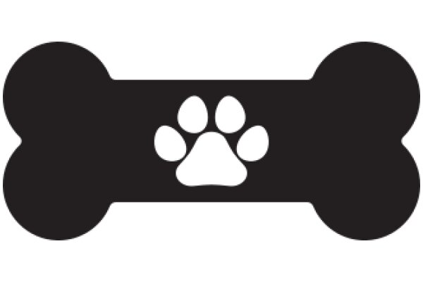 A Logo of a Bone with a Paw Print