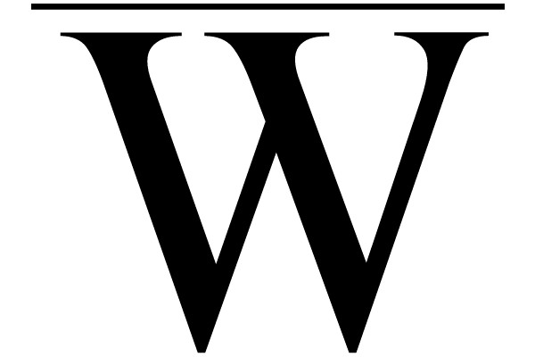 Bold Serif Letter