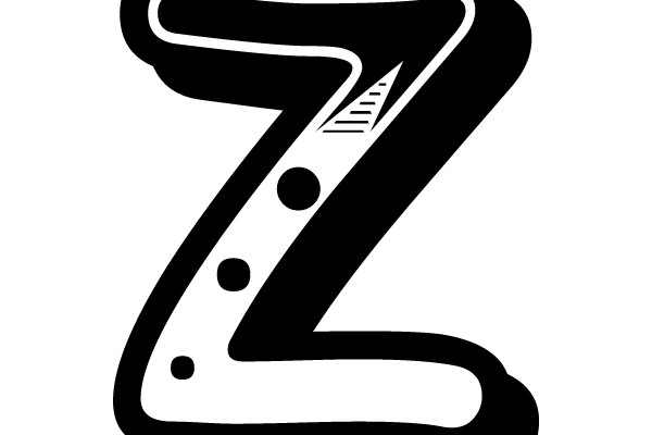 Bold Z with Polka Dots