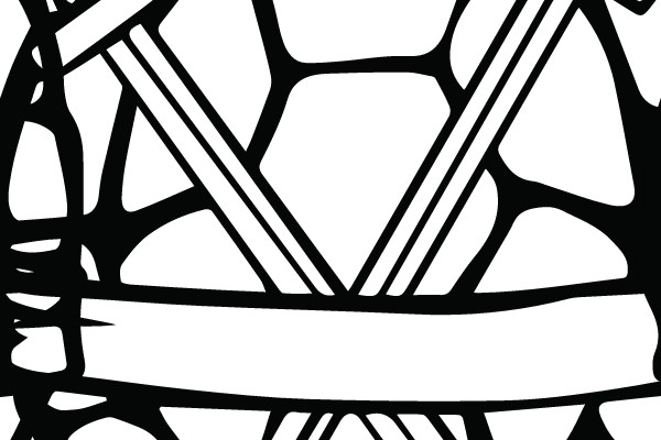 Swords Crossing Over a Turtle Shell