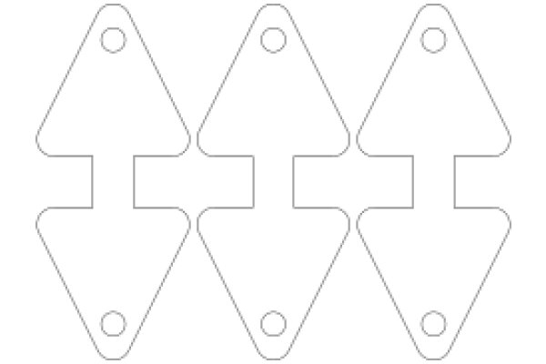 Simplistic Design: A Set of Four Abstract Shapes