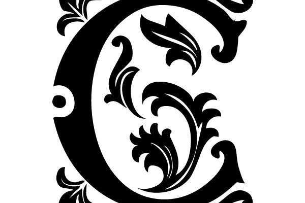 Classic Flourish: An E in