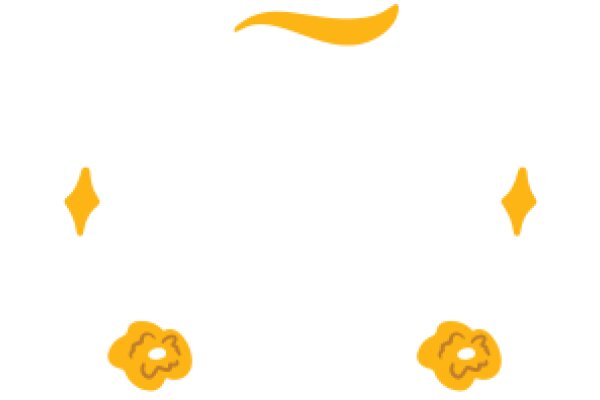 Simplistic Digital Art: A Minimalist Yellow Banana and Two Leaves on a White Background