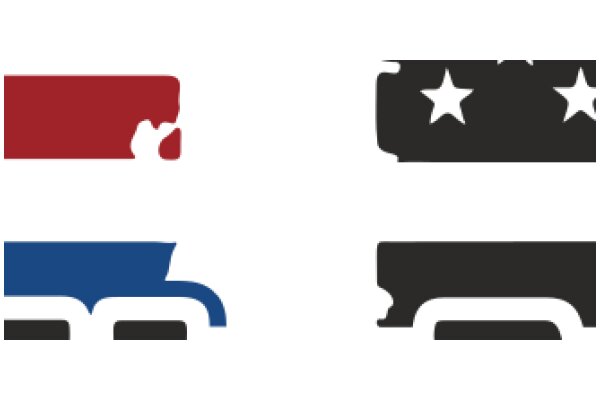 A Collection of Icons: A Red Square, A Blue Truck, A Black Star, and a Black Box