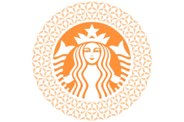 Starbucks Logo with Floral Design