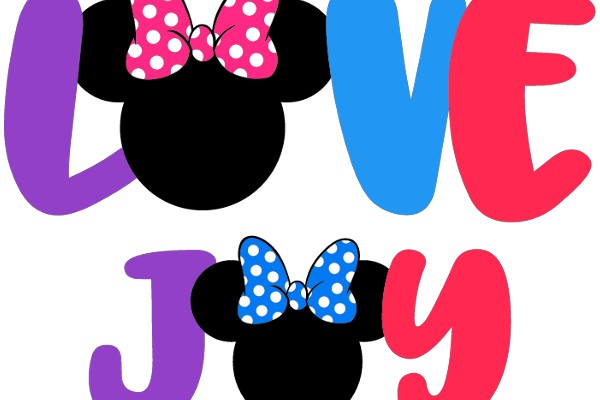 Cute and Colorful: A Playful Display of Love and Joy