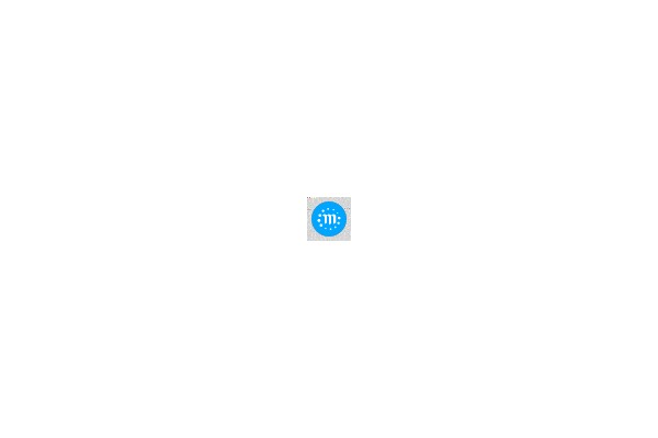 A Blue Circle with a White Logo