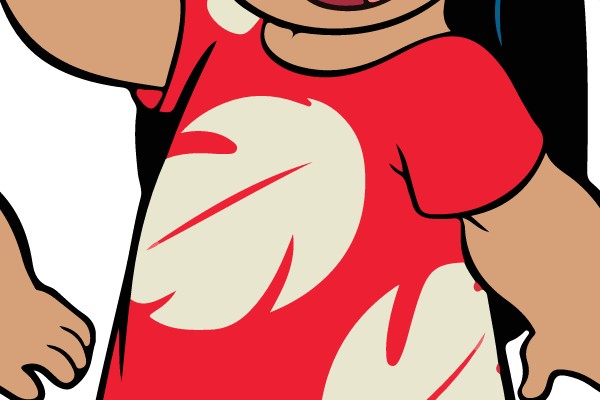 Hello, My Name is Lilo: A Cheerful Greeting from a Cartoon Character