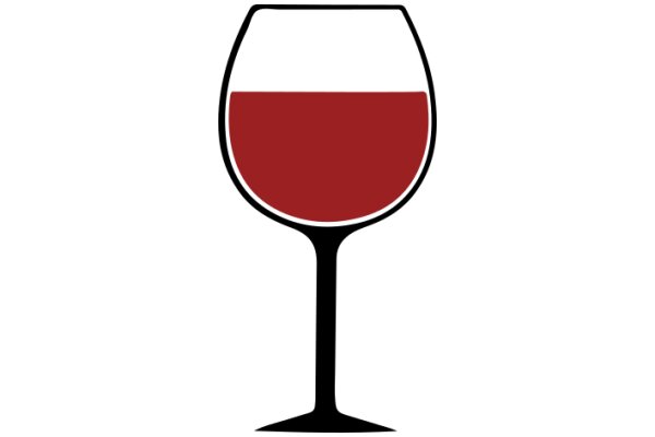 A Stylish Red Wine Glass