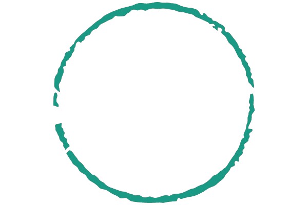 Circular Outline with Rough Texture
