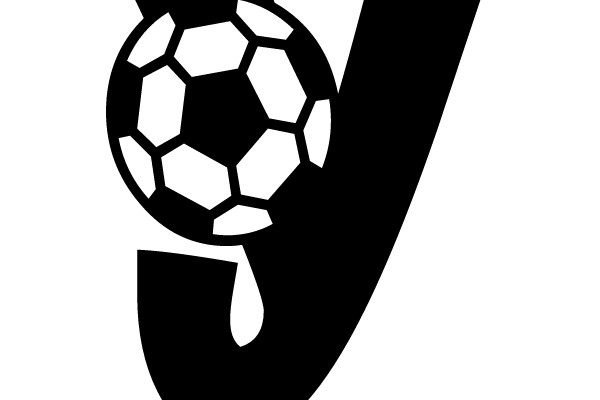 Soccer Ball on Letter 'Y'
