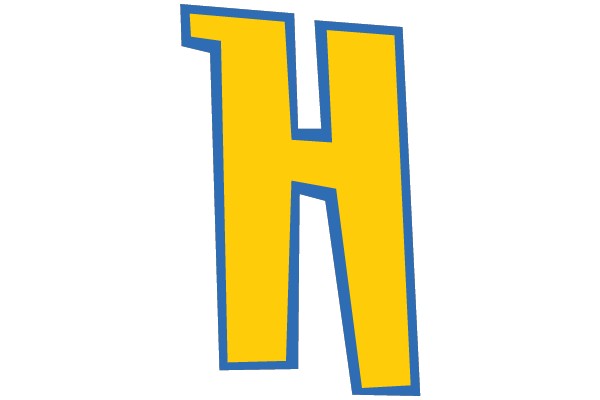 Bold Yellow Letter H