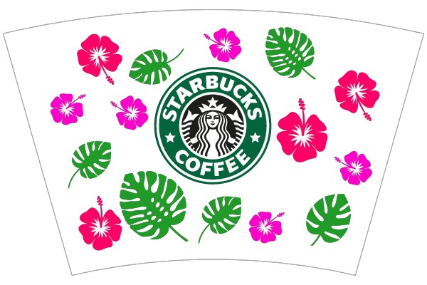 Vibrant Floral Coffee Cup Design