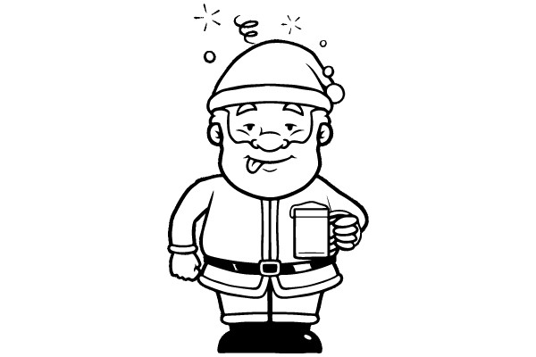 Cheerful Santa's Holiday Celebration