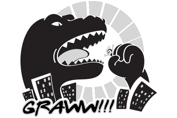 Monster Roars in the City
