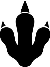 Stylized Black and White Silhouette of a Flower-like Shape with Pointy Petals and Triangular Leaves