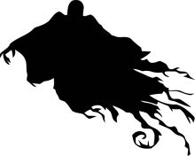 Silhouette of a Mystical Figure: A Dark and Ethereal Portrayal