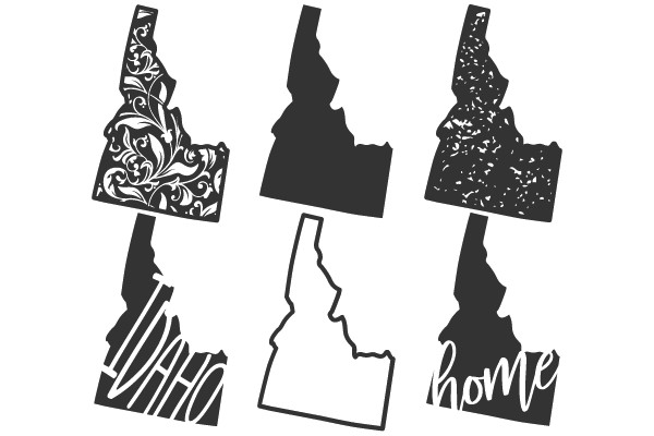 Idaho State Silhouettes