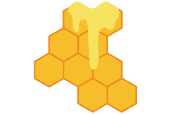 A Delicious Illustration of Honey and Honeycomb