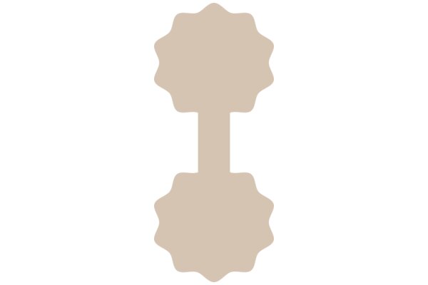 Simplistic Design: A Beige Abstract Shape