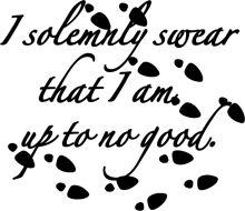 A Poetic Affirmation: '1 Solemnly Swear That I Am Up to No Good.'